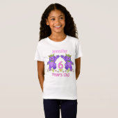 Princess Beren 6th Birthday Custom Name T-shirt (Voorkant volledig)