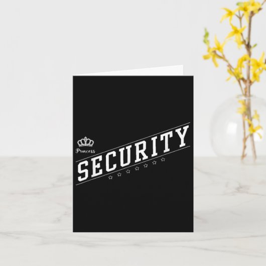 Princess Beveiliging Matching Familie Vinta Kaart (Gele Bloem)