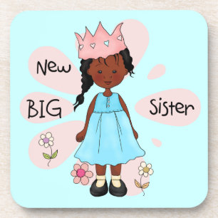 Princess Big Sister African American Onderzetter