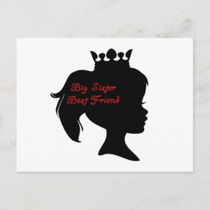 Princess Big Sister Best Friend Briefkaart