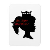 Princess Big Sister Best Friend Magneet (Verticaal)