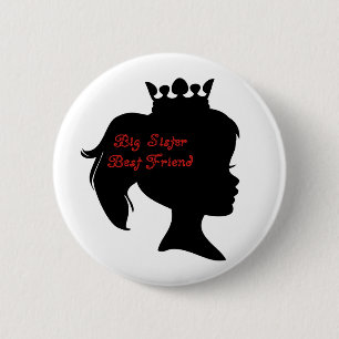 Princess Big Sister Best Friend Ronde Button 5,7 Cm