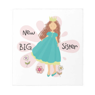 Princess Big Sister Brown Hair Notitieblok