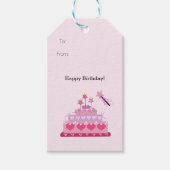 Princess Birthday Cake Cadeaulabel (Voorkant)