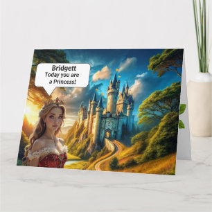 Princess Birthday Card Kaart
