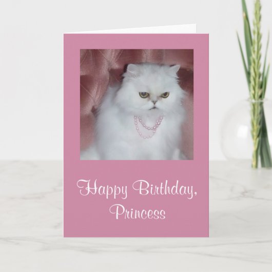 Princess Birthday Card Kaart (Voorkant)