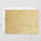 Princess Birthday Invitation Pink & Gold Kaart (Achterkant)