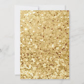 Princess Birthday Invitation Pink & Gold Kaart (Achterkant)