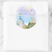 Princess Birthday Kinder Ronde Sticker (Tas)