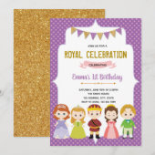 Princess Birthday Party Carte d'invitation (Devant / Derrière)