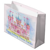 Princess Birthday Party Groot Cadeauzakje (Voorkant Gekanteld)