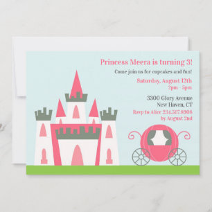 Princess Birthday Party Invitation Kaart