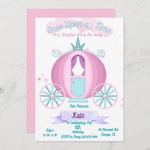 Princess Birthday Party Invitation Kaart