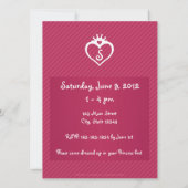 Princess Birthday Party Invite Kaart (Achterkant)