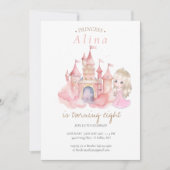 Princess Birthday Party Kaart (Voorkant)