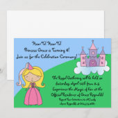 Princess Birthday Party Kaart (Voorkant / Achterkant)