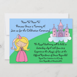 Princess Birthday Party Kaart