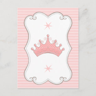 Princess Birthday Party maakt uw eigen bannerkaart Briefkaart
