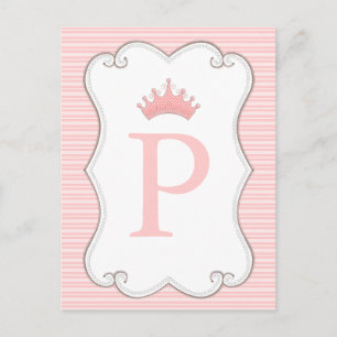 Princess Birthday Party maakt uw eigen bannerkaart Briefkaart