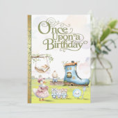 Princess Birthday Storybook Invitation (Debout devant)
