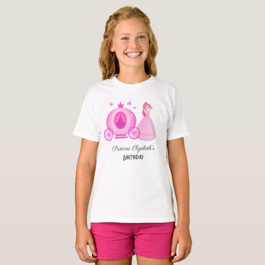 Princess Birthday T-shirt (Voorkant volledig)