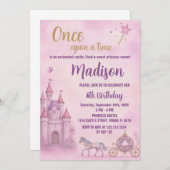 Princess Birthday Uitnodiging (Voorkant / Achterkant)