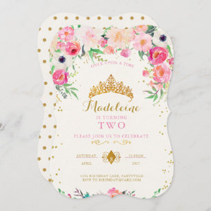 Princess Birthday Uitnodiging