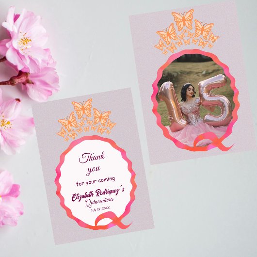 Princess Butterfly Tiara Crown Squiggle Invitation