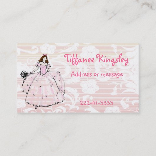Princess Calling Card Contactkaartje (Voorkant)