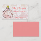 Princess Calling Card Contactkaartje (Voorkant / Achterkant)