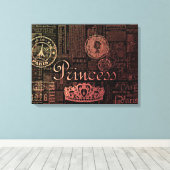 Princess  canvas afdruk (Insitu (Houten vloer))
