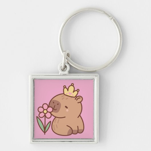 Princess Capybara Sleutelhanger (Voorkant)