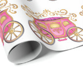 Princess Carriage Cadeaupapier (Rol Hoek)