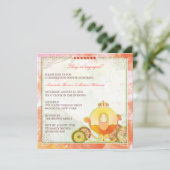 Princess Carriage : Invitations Fiançailles (Debout devant)