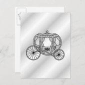 Princess Carriage of Grey Briefkaart (Voorkant / Achterkant)