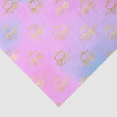 Princess Carriage Pastel Tissuepapier (Detail)