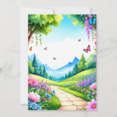 Princess Castle Anniversaire Fête Invitation (Dos)