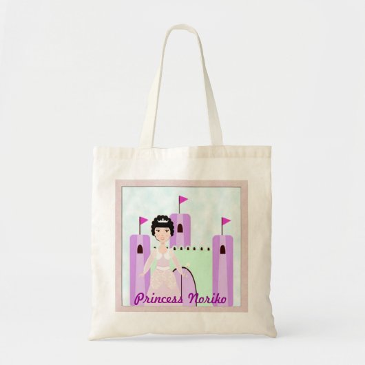 Princess Castle Bag, gepersonaliseerd Aziatisch Tote Bag (Voorkant)