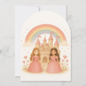 Princess Castle Birthday Invitation  Kaart (Achterkant)