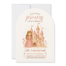 Princess Castle Birthday Invitation 