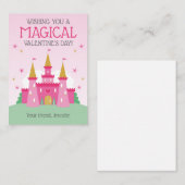 Princess Castle Classroom Valentine Cartes pour en (Devant / Derrière)