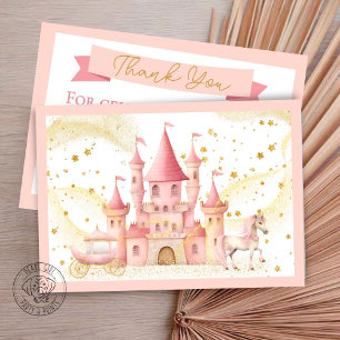 Princess Castle Flat Carte de remerciements