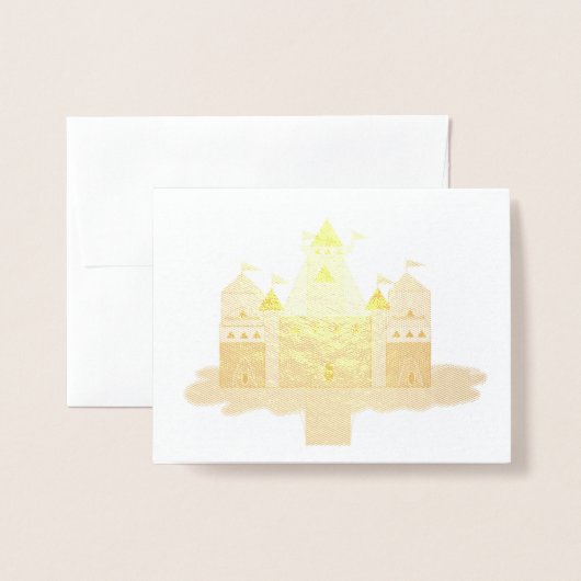 Princess Castle Folie Kaarten (Voorkant met envelop)