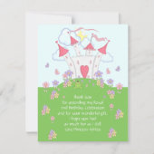 Princess Castle Hartelijk dank voor uw platte kaar Bedankkaart (Voorkant)