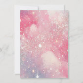 Princess Castle Invitation Anniversaire Rose Girl (Dos)