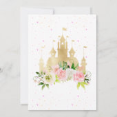 Princess Castle Invitation d'anniversaire (Dos)