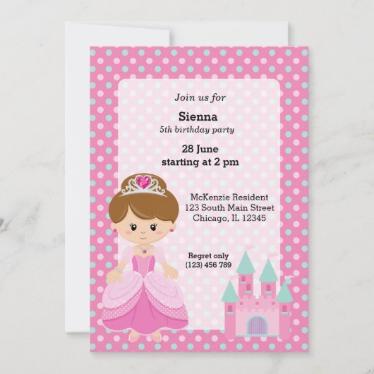 Princess & Castle Kaart (Voorkant)