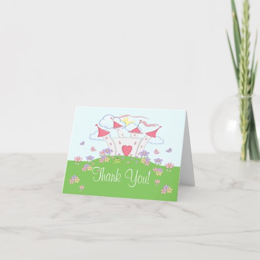 Princess Castle Merci Carte pliante (Devant)