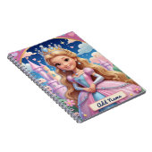 Princess Castle Notitieboek – Bewerkbare naam (Rechterzijde)