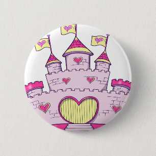 Princess castle ronde button 5,7 cm